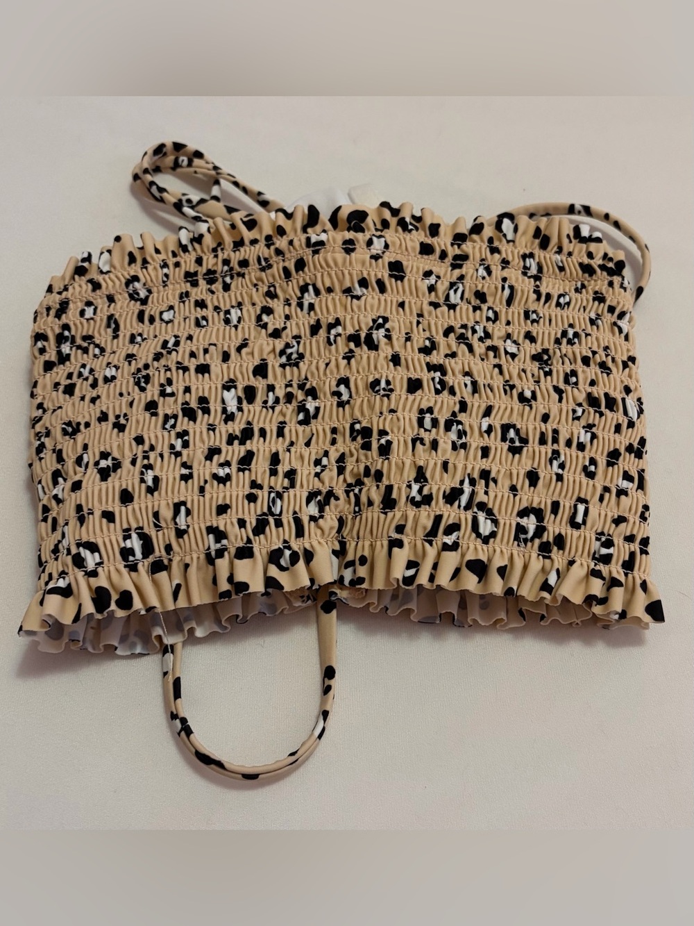 Leopard swim top